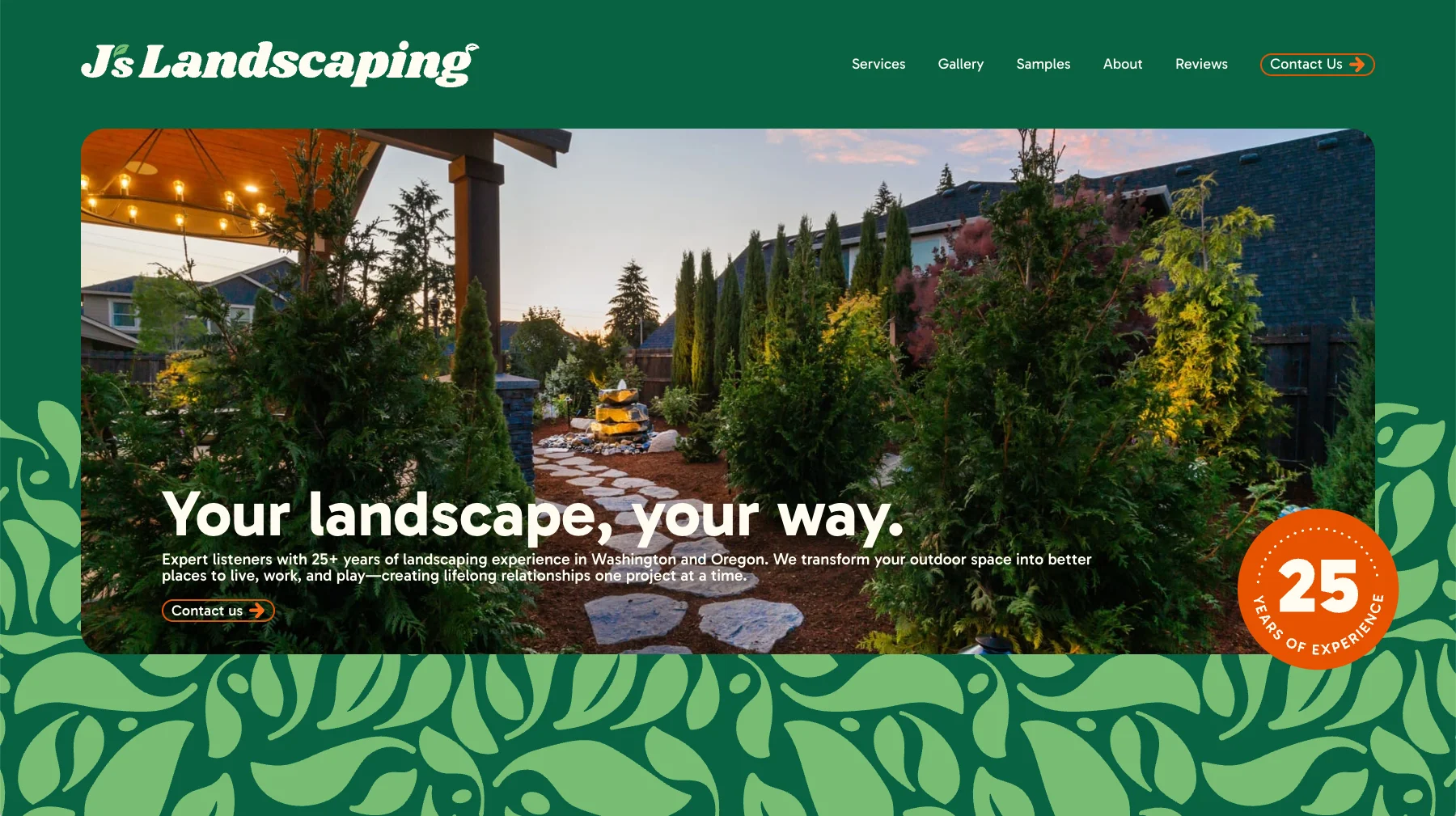 Sproutbox website design — front-end