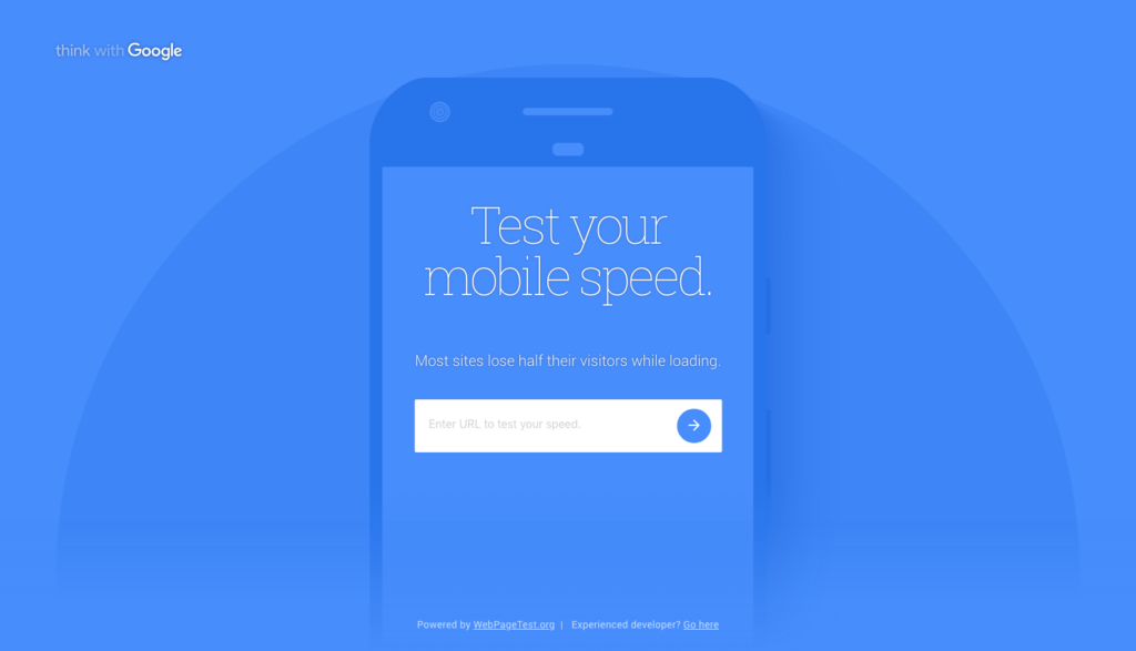 Google Mobile Website Speed Tool