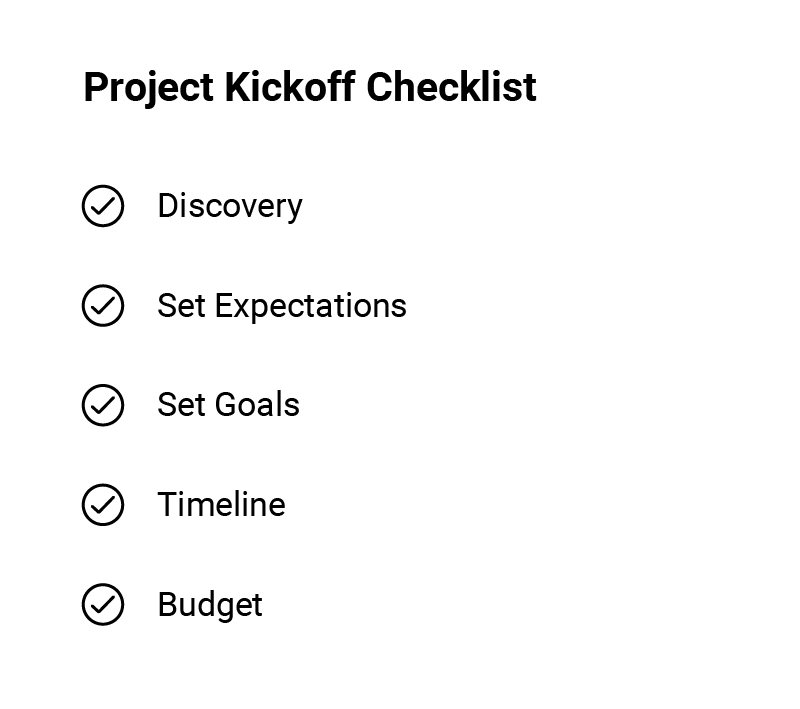 Project Kickoff Checklist