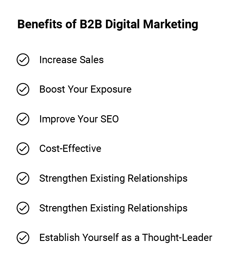 What are the Benefits of B2B Digital Marketing?